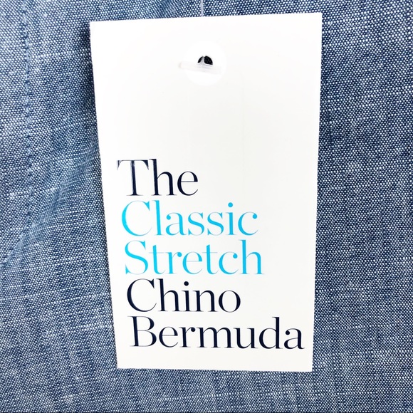 Croft & Barrow Blue Classic Stretch Chino Bermuda - Picture 5 of 6